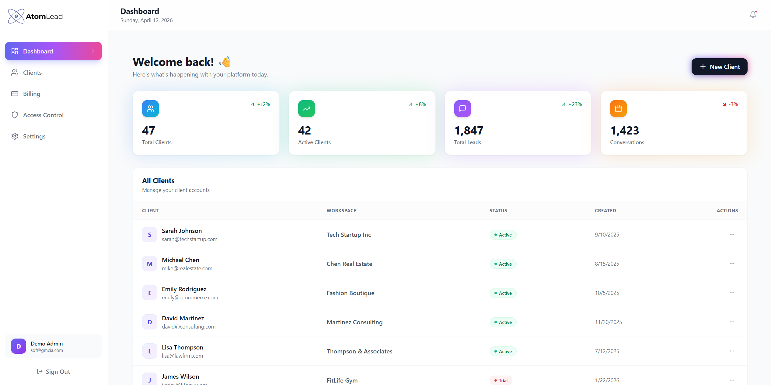 Architecting AtomLead: A High-Conversion SaaS Platform for AI-Powered Lead Automation